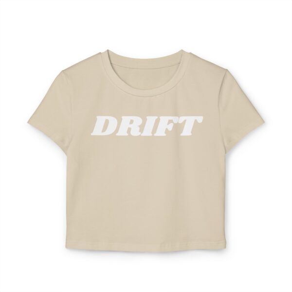 Trendy Women's Baby Tee - DRIFT Graphic Crop Top for Everyday Style