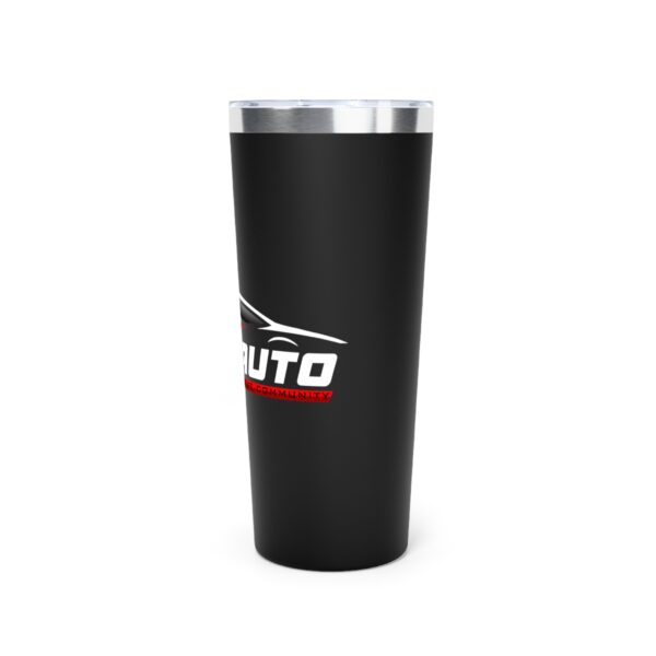 Black Copper Insulated Tumbler - 22oz - Perfect for Automotive Lovers