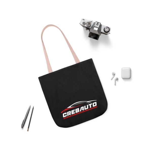 Stylish Canvas Tote Bag with Vibrant 5-Color Straps - Perfect for Car Enthusiasts