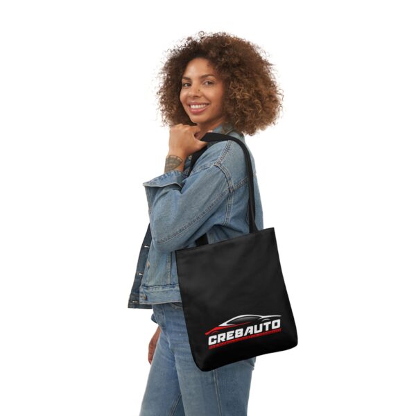 Stylish Canvas Tote Bag with Vibrant 5-Color Straps - Perfect for Car Enthusiasts