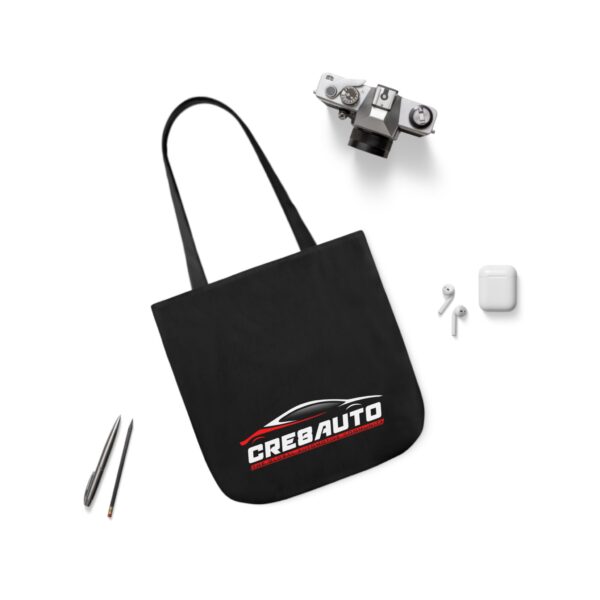 Stylish Canvas Tote Bag with Vibrant 5-Color Straps - Perfect for Car Enthusiasts