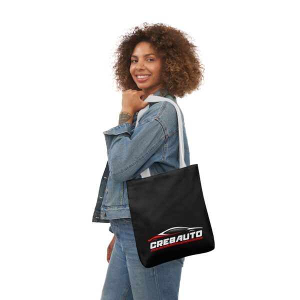 Stylish Canvas Tote Bag with Vibrant 5-Color Straps - Perfect for Car Enthusiasts