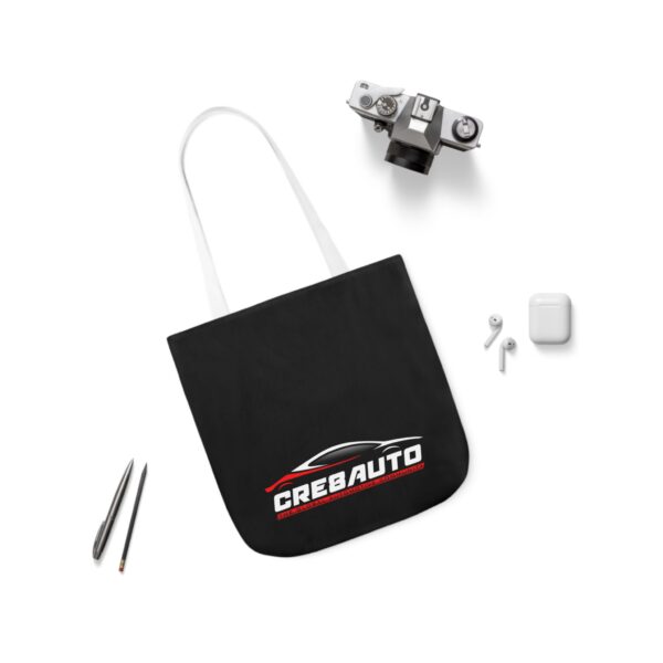 Stylish Canvas Tote Bag with Vibrant 5-Color Straps - Perfect for Car Enthusiasts