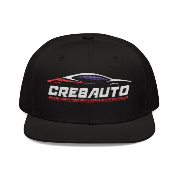Custom Embroidered Snapback Cap - cre8auto Racing Hat for Motorsports Fans